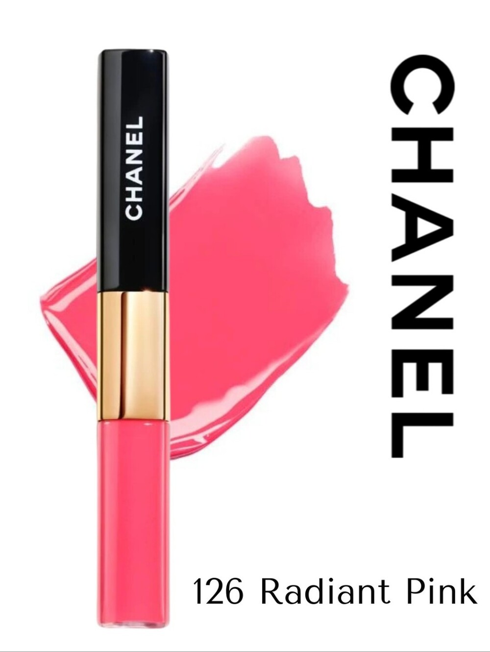 CHANEL- 126 - Radiant Pink - LE ROUGE DUO ULTRA TENUE- DISCONTINUED - VERY RARE